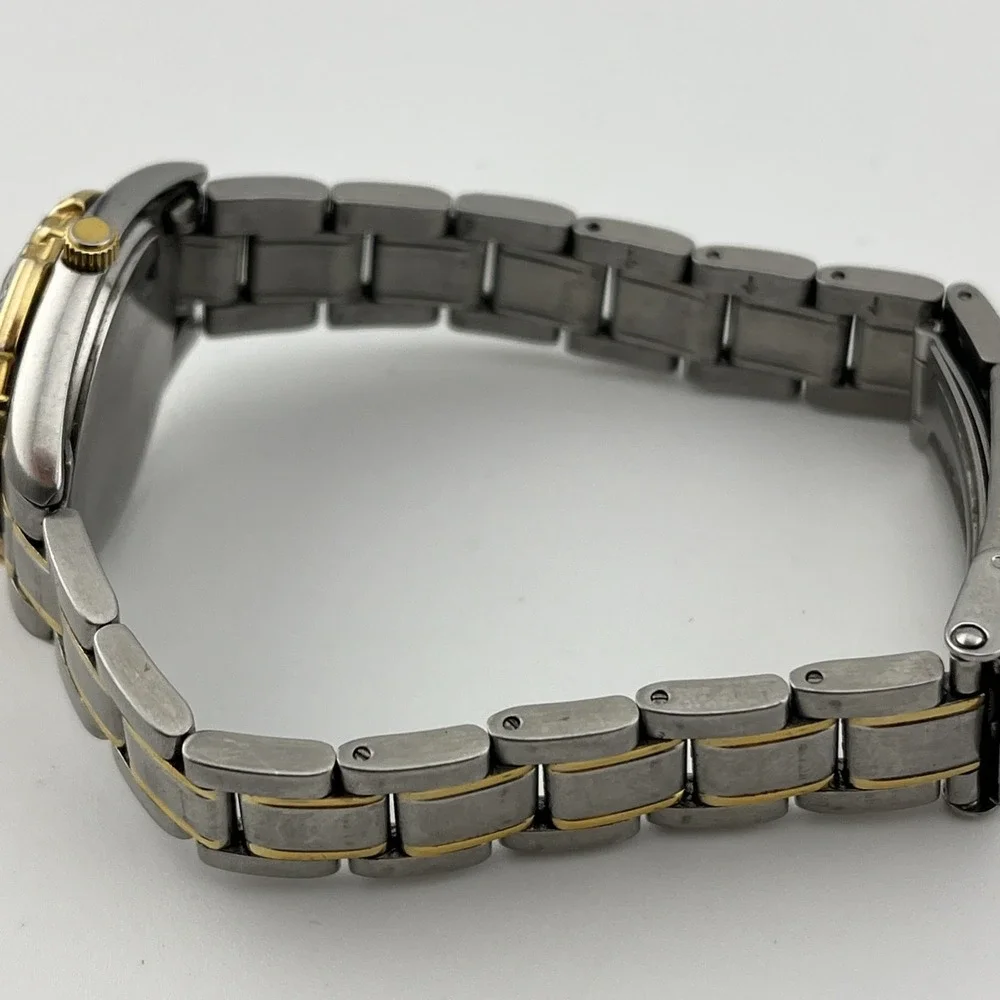 Luger Swiss Watch Women 27mm Case Rotating Bezel 7.5‎ Two Tone Band- New Battery